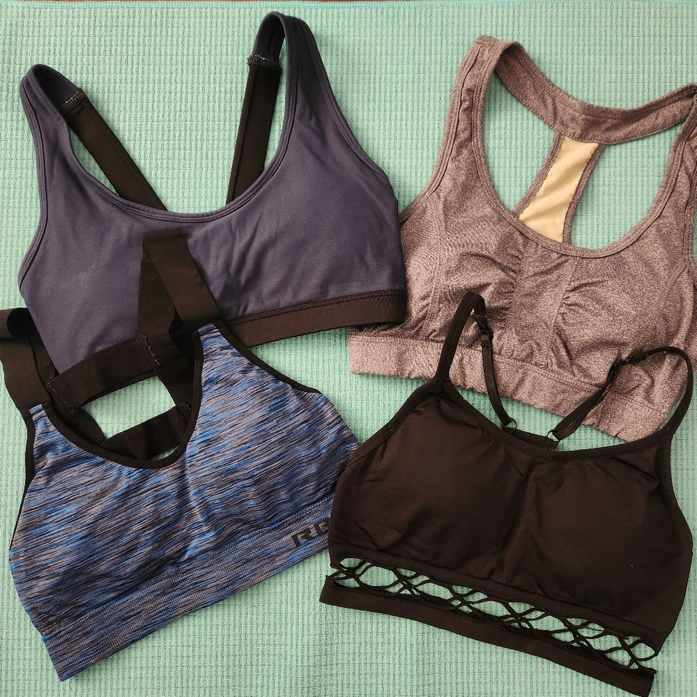 Set of 4 S Sport Bras